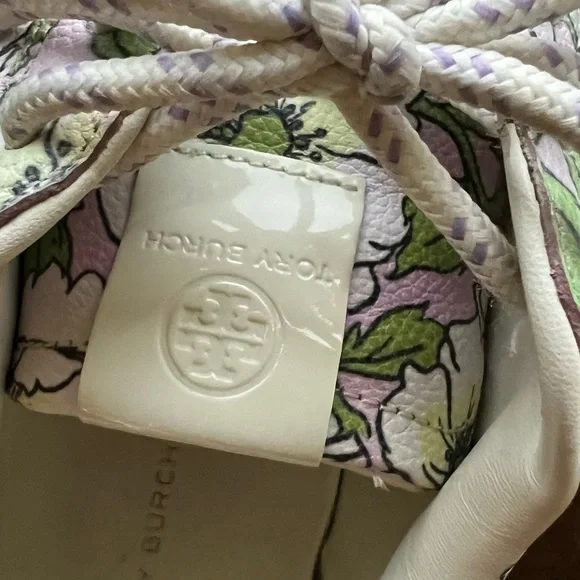 Tory Burch Floral Platform Sneakers - Pink and Green - Picture 5 of 6